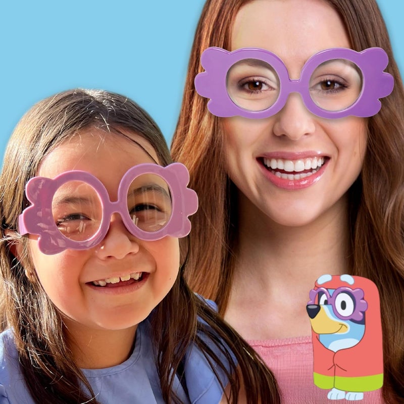 Sun-Staches BLUEY Granny Glasses | Officially Licensed Bluey Dress Up | Clear Lenses | Adult or Child Size - Image 5